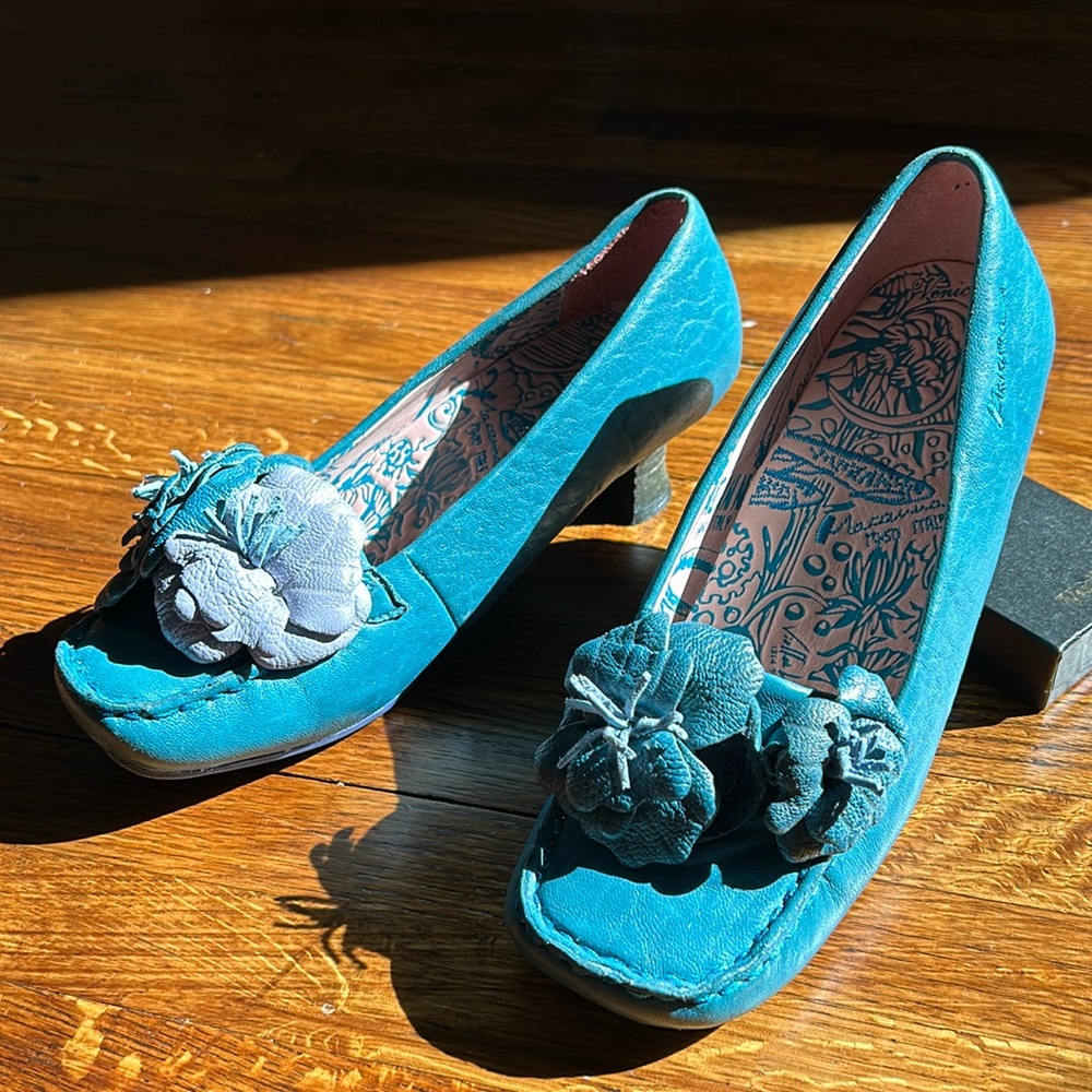 Macanna Italy Turquoise Blue Color Shoes Size 6.5 - Picture 1 of 16